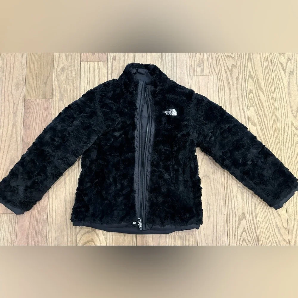 North Face -girls reversible winter jacket! Water repellent and fur lined! - Picture 4 of 6